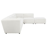 Sunny Ivory 6-Piece Upholstered Modular Sectional Sofa Natural