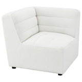 Sunny Ivory 6-Piece Upholstered Modular Sectional Sofa Natural