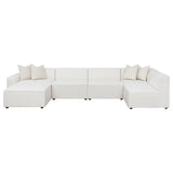 Freddie Pearl 6-Piece Upholstered Modular Sectional Sofa