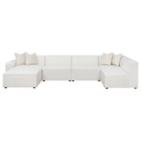 Freddie Pearl 6-Piece Upholstered Modular Sectional Sofa