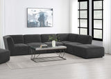 Sunny Dark Charcoal 6-Piece Upholstered Modular Sectional Sofa