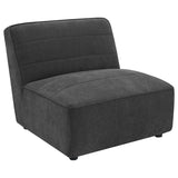 Sunny Dark Charcoal 6-Piece Upholstered Modular Sectional Sofa