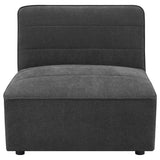 Sunny Dark Charcoal 6-Piece Upholstered Modular Sectional Sofa