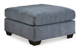 Marleton Denim Oversized Accent Ottoman