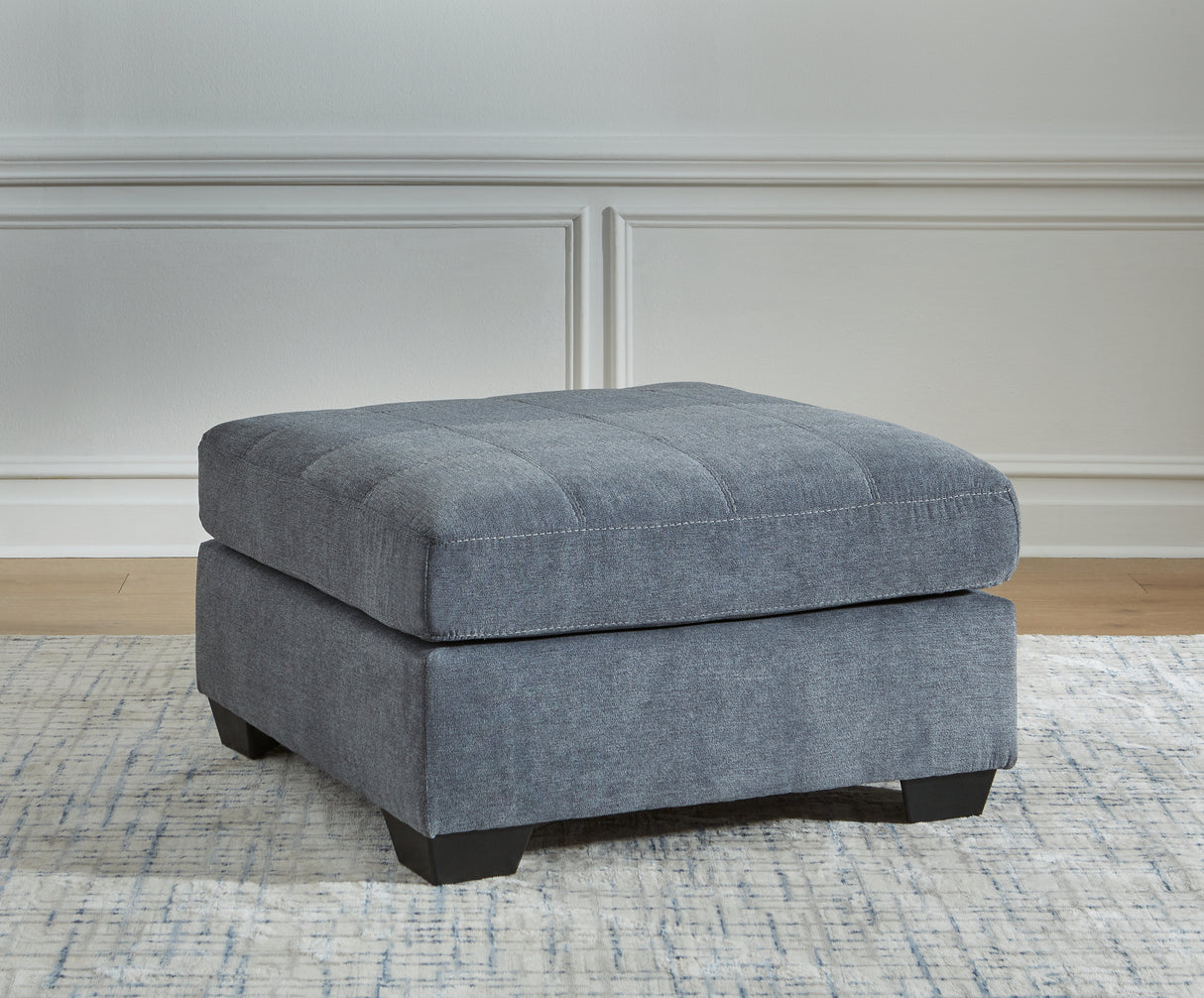 Marleton Denim Oversized Accent Ottoman