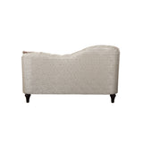 Athalia Shimmering Pearl Fabric Loveseat