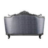 Ariadne Fabric & Platinum Finish Loveseat