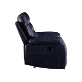 Aashi Navy Leather-Gel Match Loveseat