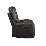 Braylon Magnetite Synthetic Leather Recliner