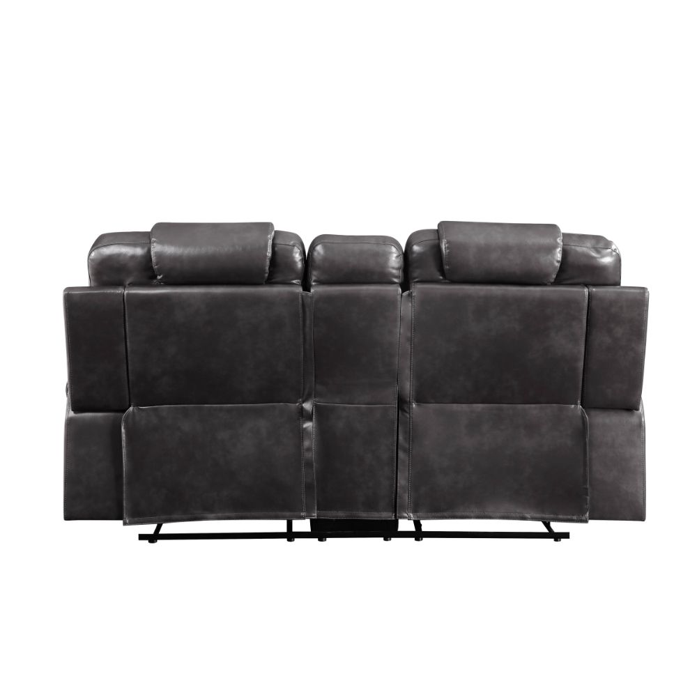 Braylon Magnetite Synthetic Leather Recliner