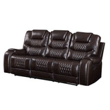 Braylon Brown Synthetic Leather Sofa