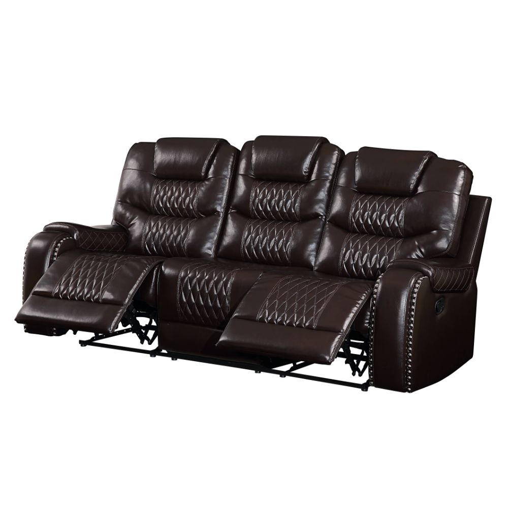 Braylon Brown Synthetic Leather Sofa