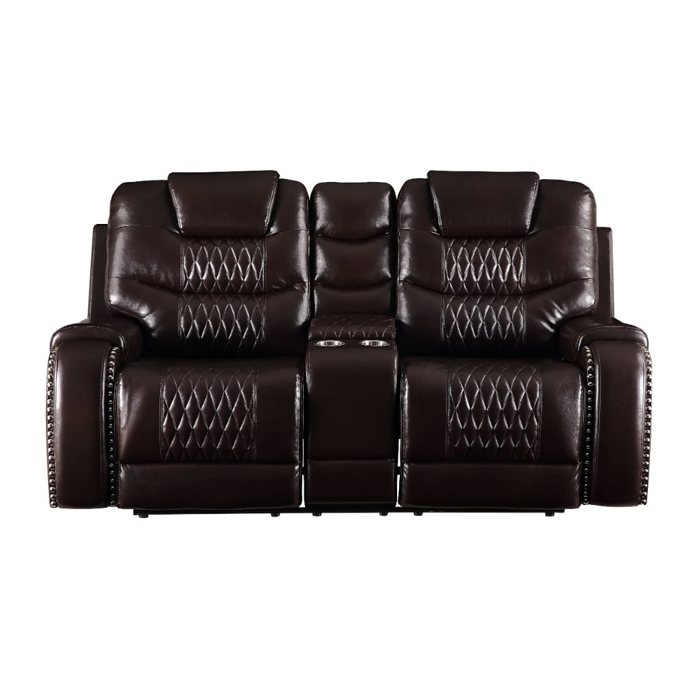 Braylon Brown Synthetic Leather Recliner