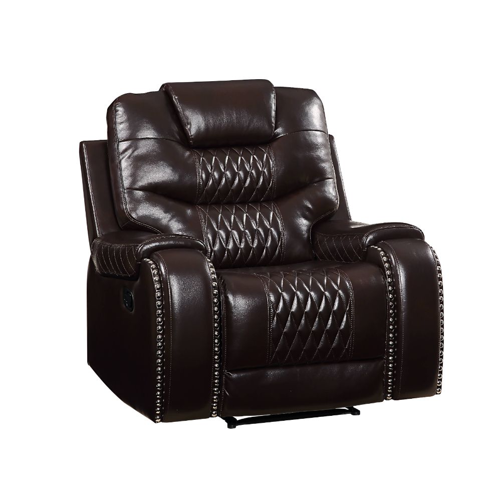 Braylon Brown Synthetic Leather Recliner