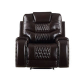 Braylon Brown Synthetic Leather Recliner