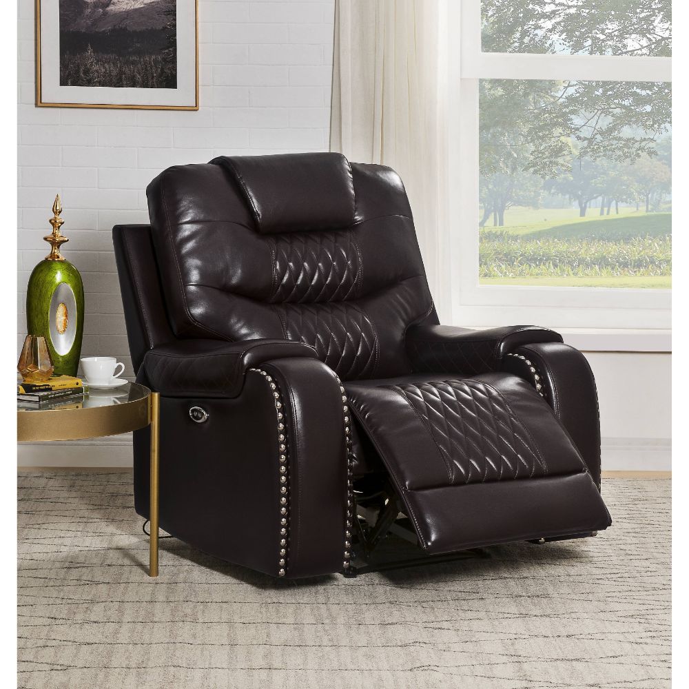 Braylon Brown Synthetic Leather Recliner