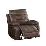 Aashi Brown Leather-Gel Match Recliner