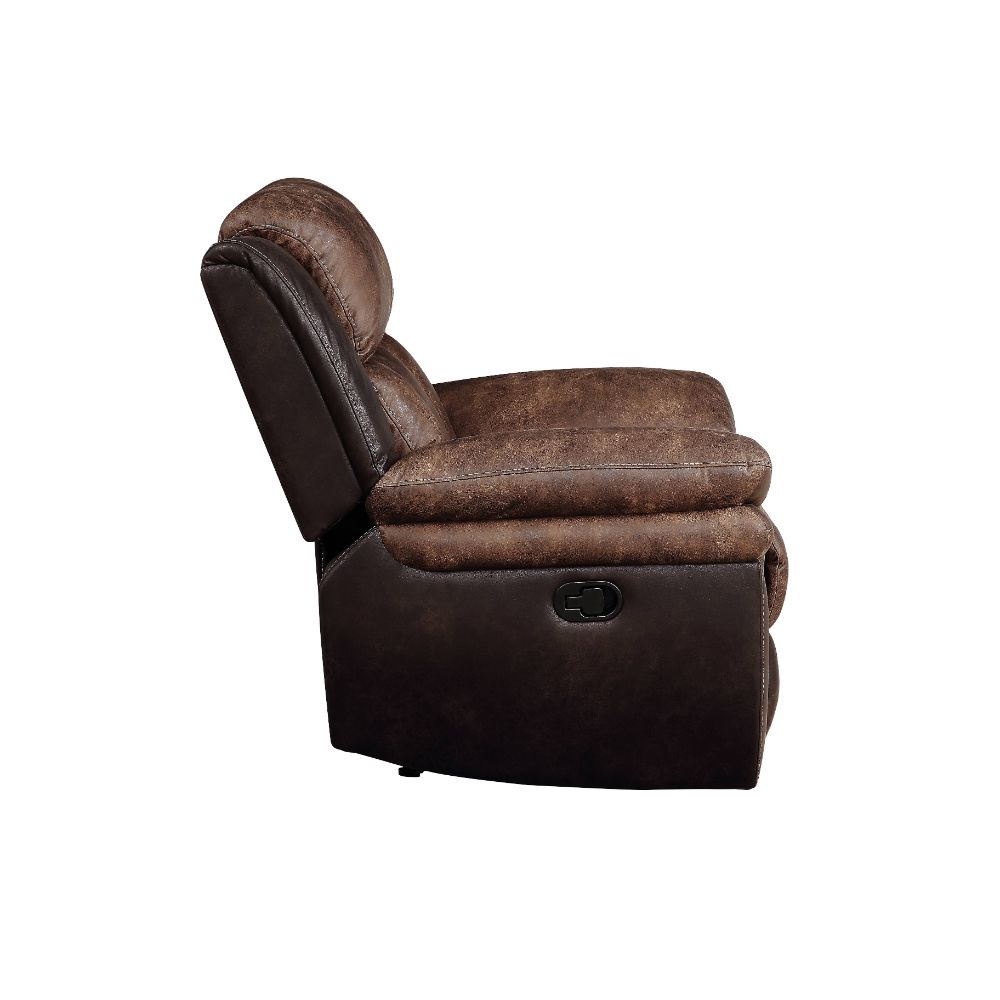 Jaylen Toffee & Espresso Polished Microfiber Recliner