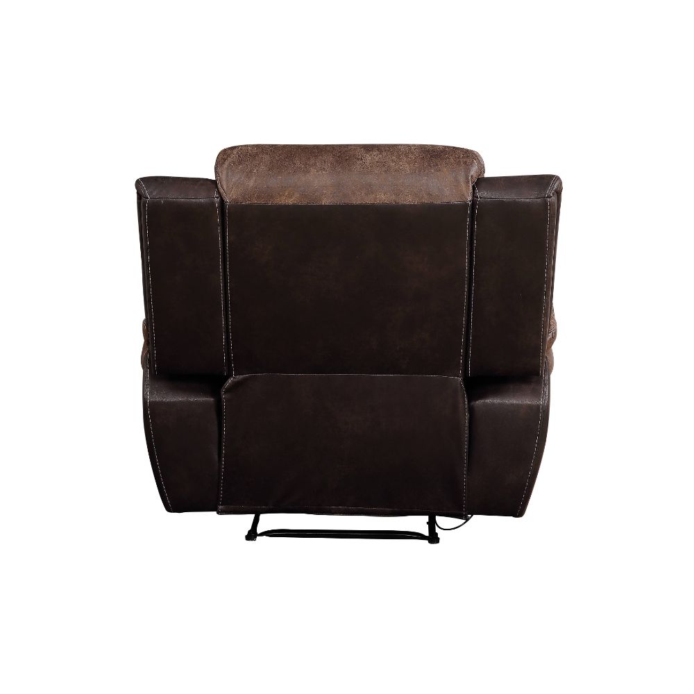 Jaylen Toffee & Espresso Polished Microfiber Recliner