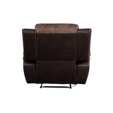 Jaylen Toffee & Espresso Polished Microfiber Recliner