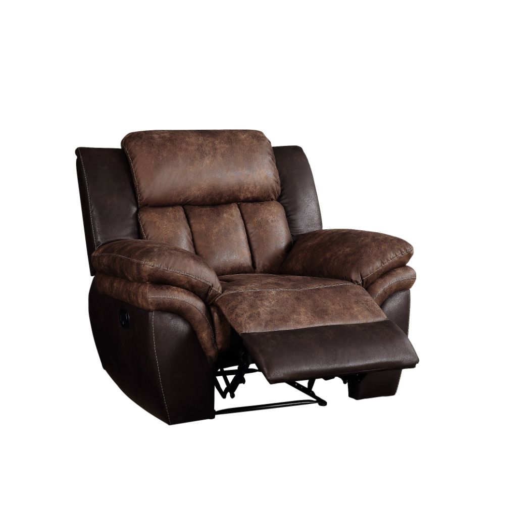 Jaylen Toffee & Espresso Polished Microfiber Recliner