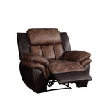 Jaylen Toffee & Espresso Polished Microfiber Recliner