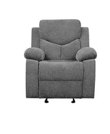 Kalen Gray Chenille Glider Recliner