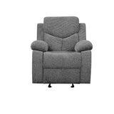 Kalen Gray Chenille Glider Recliner