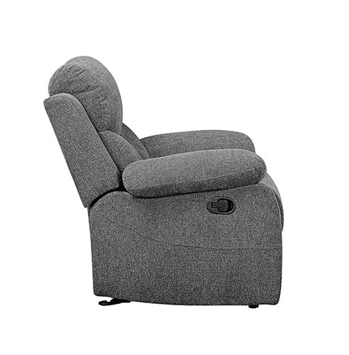 Kalen Gray Chenille Glider Recliner