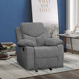 Kalen Gray Chenille Glider Recliner