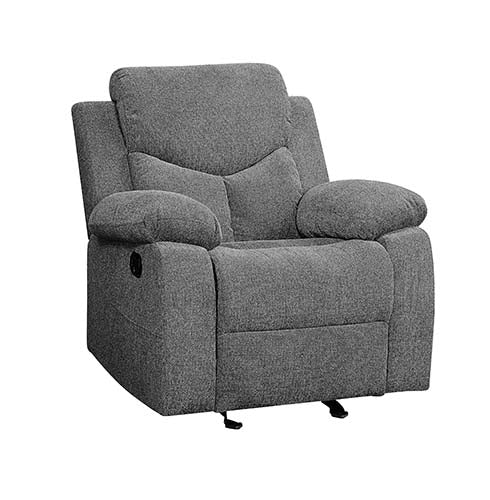 Kalen Gray Chenille Glider Recliner