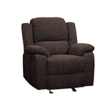 Madden Brown Chenille Glider Recliner