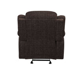 Madden Brown Chenille Glider Recliner