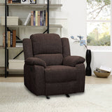 Madden Brown Chenille Glider Recliner