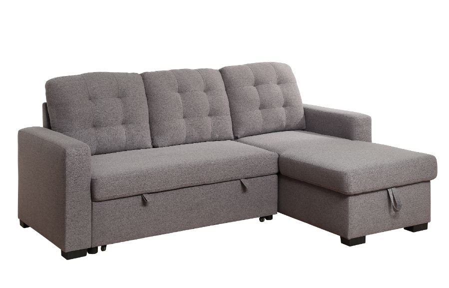 Chambord Gray Fabric Sectional Sofa