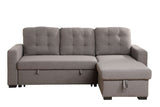 Chambord Gray Fabric Sectional Sofa