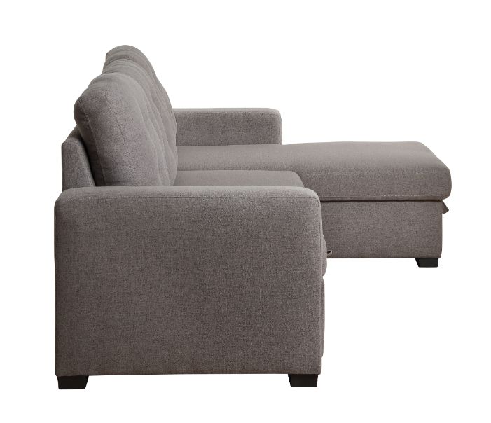 Chambord Gray Fabric Sectional Sofa