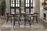 Appert Dark Gray Counter Height Dining Room Set