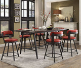 Appert Dark Gray Counter Height Dining Room Set