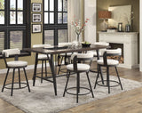 Appert Dark Gray Counter Height Dining Room Set