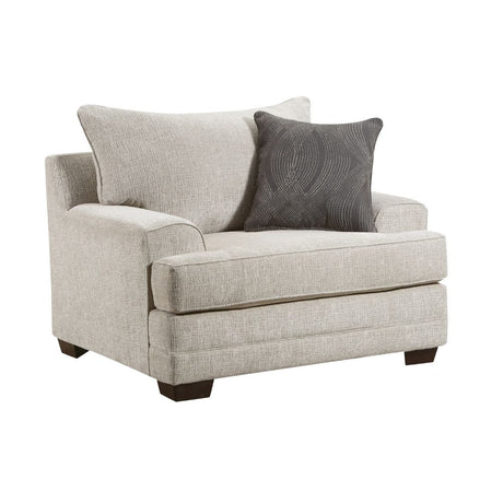 Avedia Beige/Gray Chenille Chair