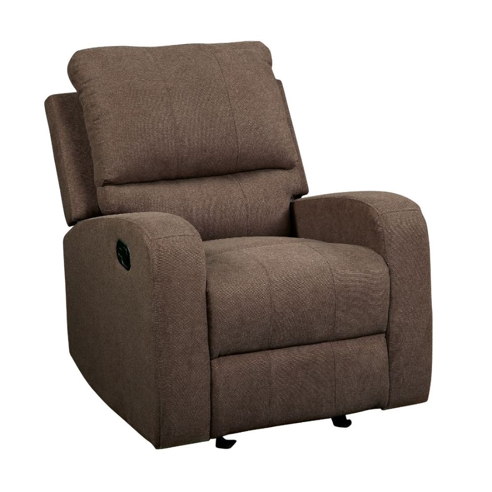 Livino Brown Fabric Recliner