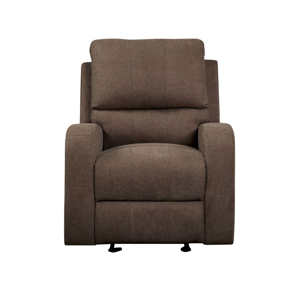 Livino Brown Fabric Recliner