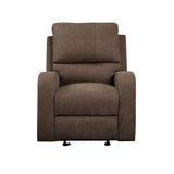 Livino Brown Fabric Recliner