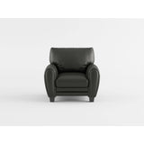 Rubin Chocolate Faux Leather Chair