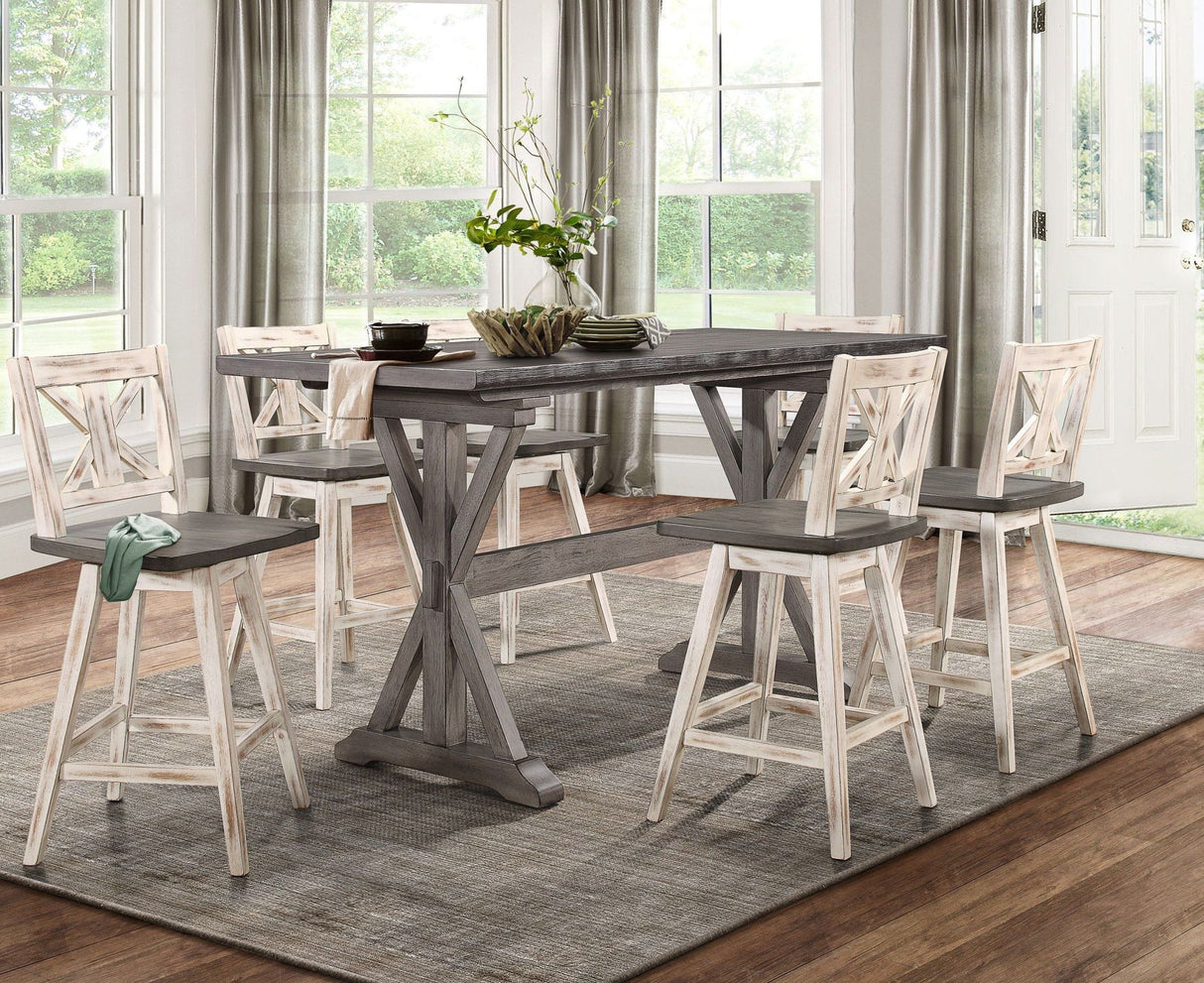 Amsonia Gray Counter Height Dining Room Set