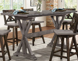 Amsonia Gray Counter Height Dining Room Set