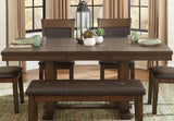 Wieland Light Rustic Brown Extendable Dining Room Set