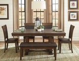 Wieland Light Rustic Brown Extendable Dining Room Set