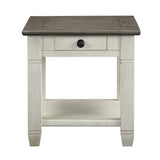 Granby White End Table